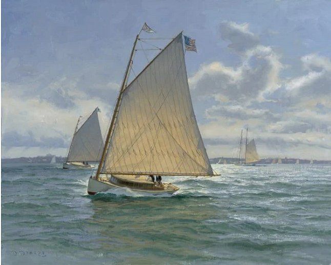 Donald Demers Artist Signed & Numbered Limited Edition Canvas Giclee:"Seabreeze and Sunlight"