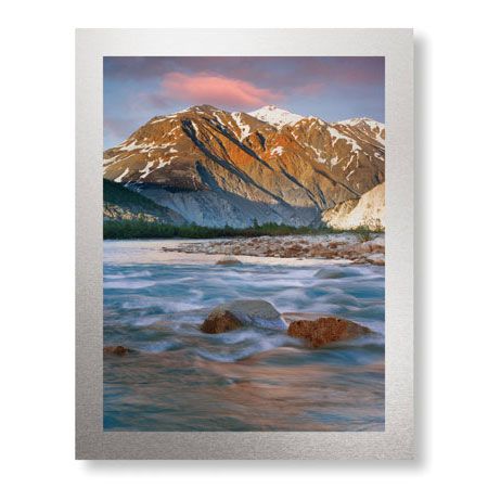 Donald Paulson Limited Edition Ready to Hang Giclee on Brushed Aluminum: "Alsek River I"