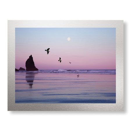 Donald Paulson Limited Edition Ready to Hang Giclee on Brushed Aluminum: "Canon Beach Susnet"