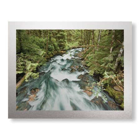Donald Paulson Limited Edition Ready to Hang Giclee on Brushed Aluminum: "Cascade River North Fork"