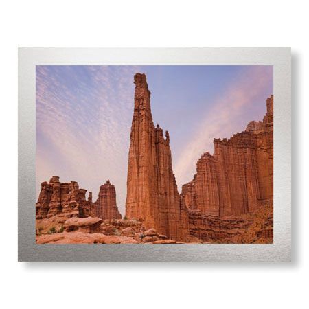 Donald Paulson Limited Edition Ready to Hang Giclee on Brushed Aluminum: "Fisher Towers"