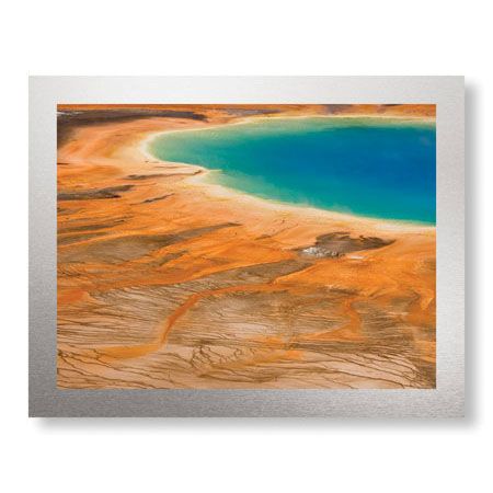 Donald Paulson Limited Edition Ready to Hang Giclee on Brushed Aluminum: "Grand Prismatic Spring I"