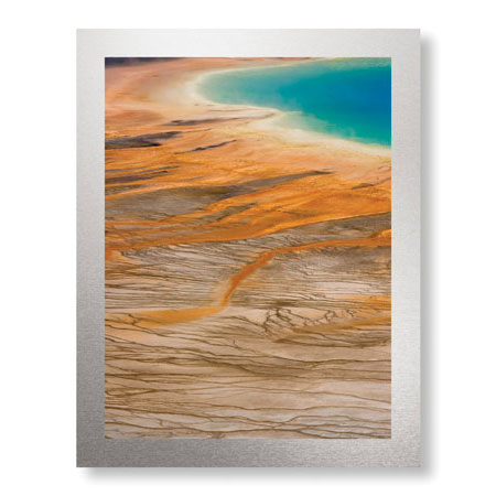 Donald Paulson Limited Edition Ready to Hang Giclee on Brushed Aluminum: "Grand Prismatic Spring II"