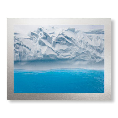 Donald Paulson Limited Edition Ready to Hang Giclee on Brushed Aluminum: "Iceberg Abstract"