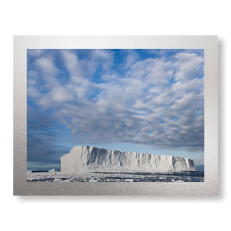 Donald Paulson Limited Edition Ready to Hang Giclee on Brushed Aluminum: "Island of Ice"