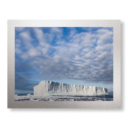Donald Paulson Limited Edition Ready to Hang Giclee on Brushed Aluminum: "Island of Ice"