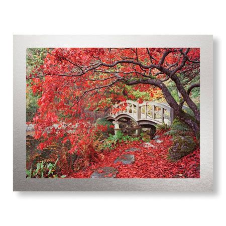 Donald Paulson Limited Edition Ready to Hang Giclee on Brushed Aluminum: "Japanese Gardens"