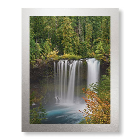Donald Paulson Limited Edition Ready to Hang Giclee on Brushed Aluminum: "Koosah Falls"