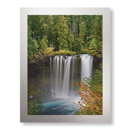 Donald Paulson Limited Edition Ready to Hang Giclee on Brushed Aluminum: "Koosah Falls"