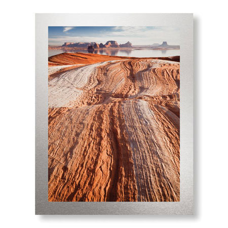 Donald Paulson Limited Edition Ready to Hang Giclee on Brushed Aluminum: "Lake Powell Layers of Time I"