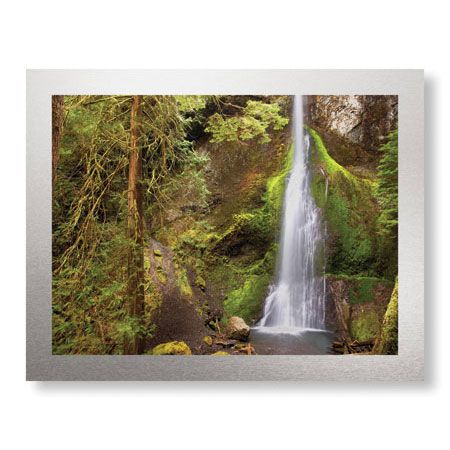 Donald Paulson Limited Edition Ready to Hang Giclee on Brushed Aluminum: "Marymere Falls II"