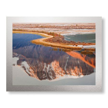 Donald Paulson Limited Edition Ready to Hang Giclee on Brushed Aluminum: "Mount Kichener"