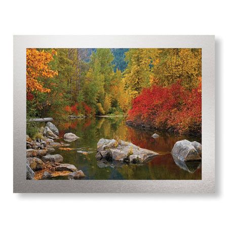 Donald Paulson Limited Edition Ready to Hang Giclee on Brushed Aluminum: "Nason Creek II"