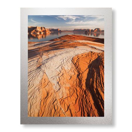 Donald Paulson Limited Edition Ready to Hang Giclee on Brushed Aluminum: "Red Rock Sunset"