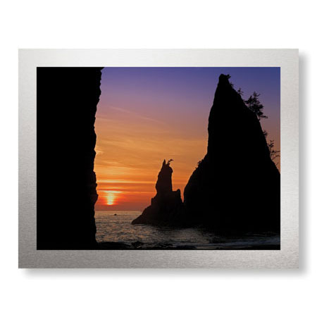 Donald Paulson Limited Edition Ready to Hang Giclee on Brushed Aluminum: "Rialto Beach I"