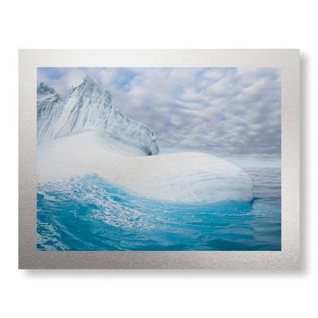 Donald Paulson Limited Edition Ready to Hang Giclee on Brushed Aluminum: "Sea Sculpted Iceberg"