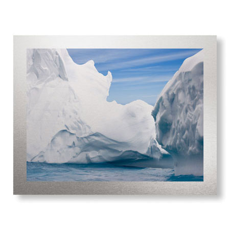 Donald Paulson Limited Edition Ready to Hang Giclee on Brushed Aluminum: "South Georgia Island Iceberg"