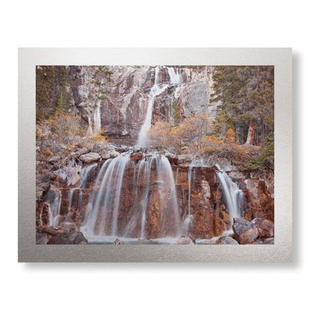 Donald Paulson Limited Edition Ready to Hang Giclee on Brushed Aluminum: "Tangle Falls II"