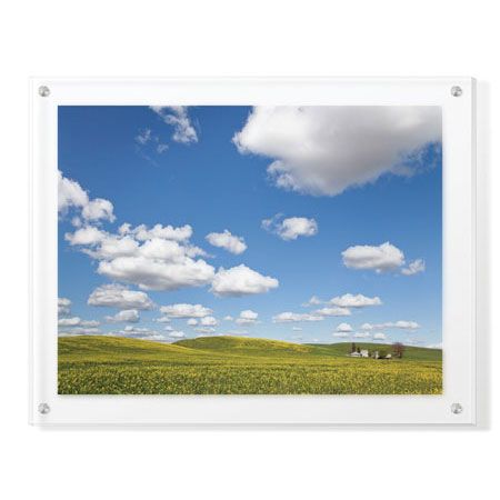 Donald Paulson Limited Edition Ready to Hang Giclee on Clear Acrylic: "Canola Farm"