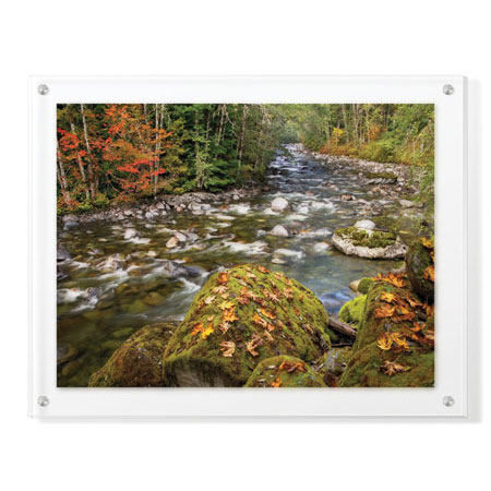 Donald Paulson Limited Edition Ready to Hang Giclee on Clear Acrylic: "Cascade Mountains III"