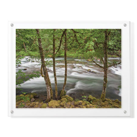 Donald Paulson Limited Edition Ready to Hang Giclee on Clear Acrylic: "Clackamas River I"