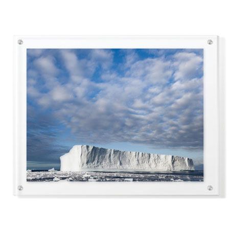 Donald Paulson Limited Edition Ready to Hang Giclee on Clear Acrylic: "Island of Ice"
