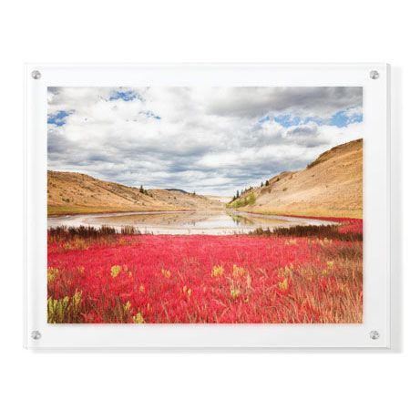 Donald Paulson Limited Edition Ready to Hang Giclee on Clear Acrylic: "Lac Du Bois Grasslands Park I"