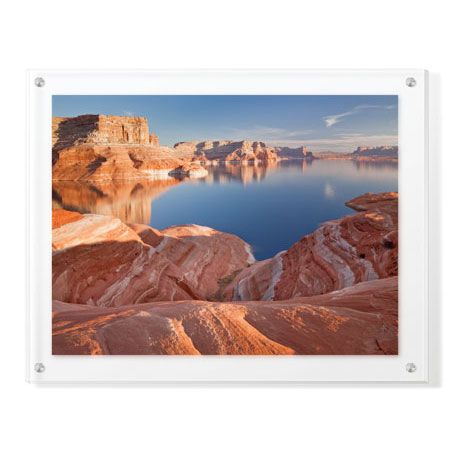 Donald Paulson Limited Edition Ready to Hang Giclee on Clear Acrylic: "Lake Powell Eons of Time"