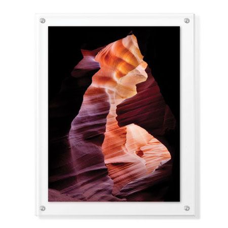 Donald Paulson Limited Edition Ready to Hang Giclee on Clear Acrylic: "Lower Antelope Canyon VI"