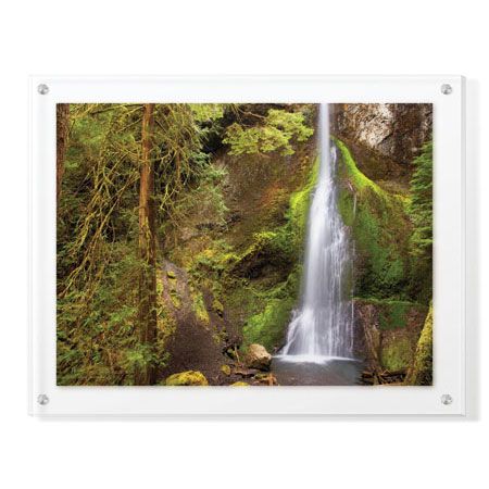 Donald Paulson Limited Edition Ready to Hang Giclee on Clear Acrylic: "Marymere Falls II"