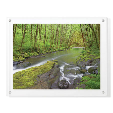 Donald Paulson Limited Edition Ready to Hang Giclee on Clear Acrylic: "Nestucca River I"