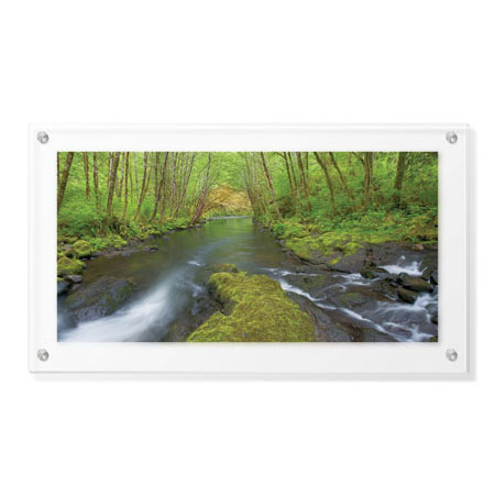 Donald Paulson Limited Edition Ready to Hang Giclee on Clear Acrylic: "Nestucca River Panorama"