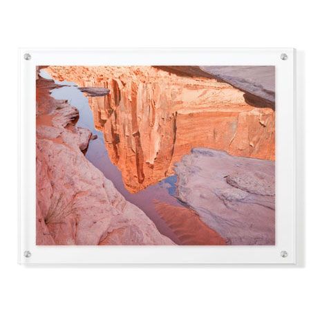 Donald Paulson Limited Edition Ready to Hang Giclee on Clear Acrylic: "Ribbon Canyon"