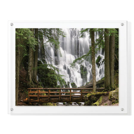 Donald Paulson Limited Edition Ready to Hang Giclee on Clear Acrylic: "Romona Falls I"