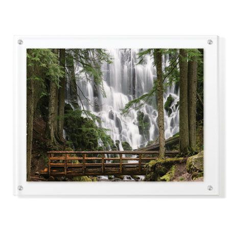 Donald Paulson Limited Edition Ready to Hang Giclee on Clear Acrylic: "Romona Falls I"