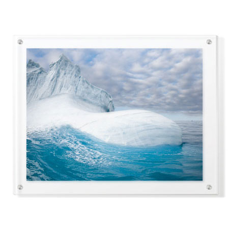 Donald Paulson Limited Edition Ready to Hang Giclee on Clear Acrylic: "Sea Sculpted Iceberg"