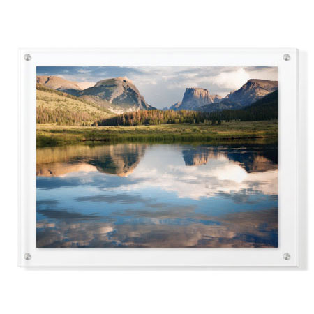 Donald Paulson Limited Edition Ready to Hang Giclee on Clear Acrylic: "Squaretop Mountain I"