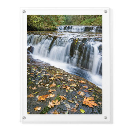 Donald Paulson Limited Edition Ready to Hang Giclee on Clear Acrylic: "Sweet Creek Falls I"