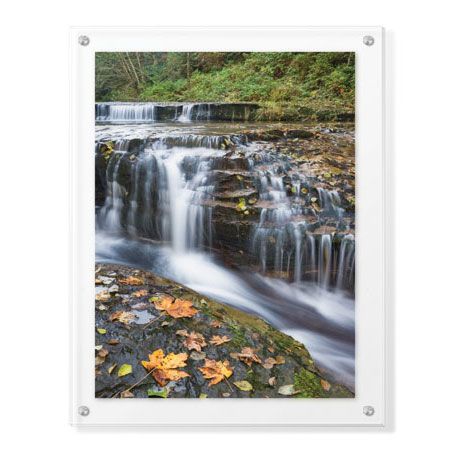 Donald Paulson Limited Edition Ready to Hang Giclee on Clear Acrylic: "Sweet Creek Falls II"