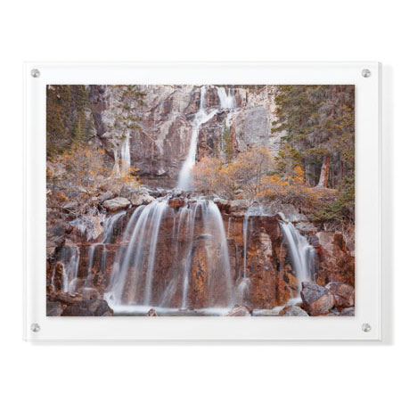 Donald Paulson Limited Edition Ready to Hang Giclee on Clear Acrylic: "Tangle Falls II"