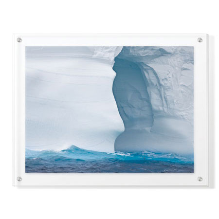 Donald Paulson Limited Edition Ready to Hang Giclee on Clear Acrylic: "Towering Iceberg Sculptures"