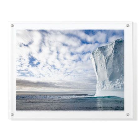 Donald Paulson Limited Edition Ready to Hang Giclee on Clear Acrylic: "Wall of Ice"