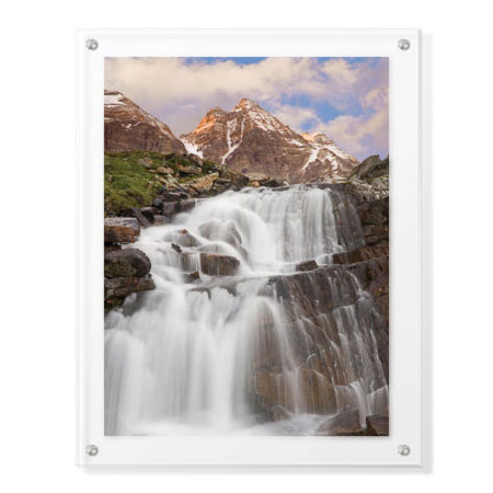 Donald Paulson Limited Edition Ready to Hang Giclee on Clear Acrylic: "Yoho National Park Falls"