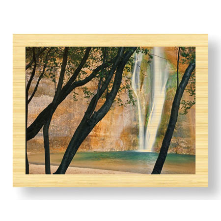 Donald Paulson Limited Edition Ready to Hang Giclee on Sustainable Bamboo: "Calf Creek Falls"
