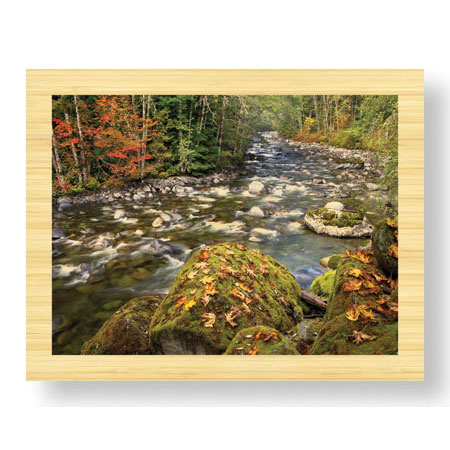 Donald Paulson Limited Edition Ready to Hang Giclee on Sustainable Bamboo: "Cascade Mountains III"