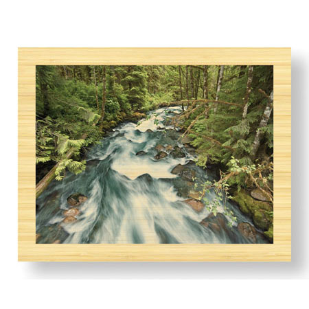 Donald Paulson Limited Edition Ready to Hang Giclee on Sustainable Bamboo: "Cascade River North Fork"