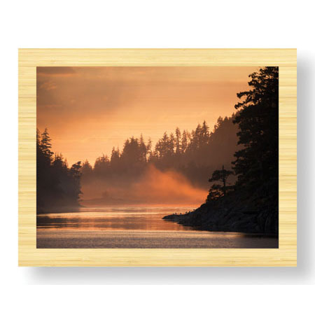 Donald Paulson Limited Edition Ready to Hang Giclee on Sustainable Bamboo: "Glowing Mist"