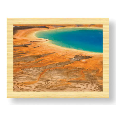 Donald Paulson Limited Edition Ready to Hang Giclee on Sustainable Bamboo: "Grand Prismatic Spring I"