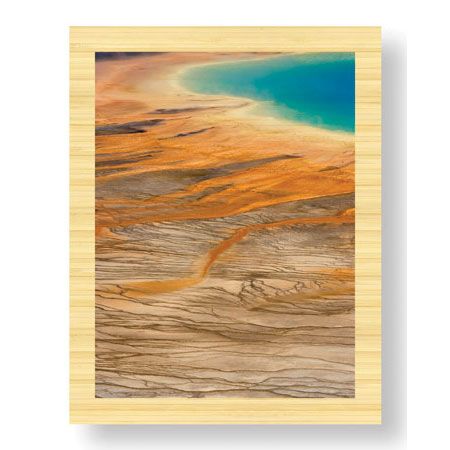 Donald Paulson Limited Edition Ready to Hang Giclee on Sustainable Bamboo: "Grand Prismatic Spring II"