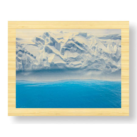Donald Paulson Limited Edition Ready to Hang Giclee on Sustainable Bamboo: "Iceberg Abstract"